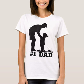 1 Dad Golfing Golf Fathers Day Father Son Tee