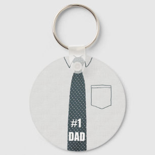 #1 Dad Keychain