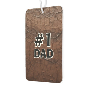 #1 Dad Leather-look Air Freshener
