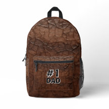 #1 Dad Leather-look