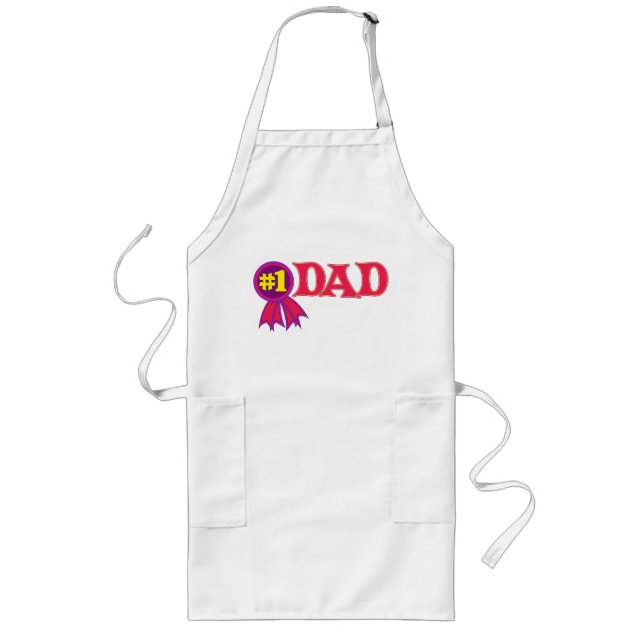 #1 Dad Long Apron (Front)