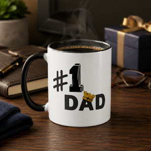 #1 Dad Love Personalized Mug