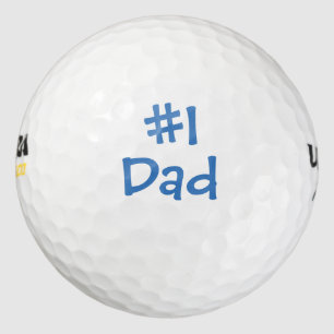 #1 Dad (Number One Dad) Father's Day Golf Balls