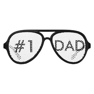 #1 DAD Party Glasses