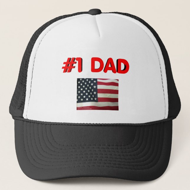 #1 Dad Trucker Hat (Front)
