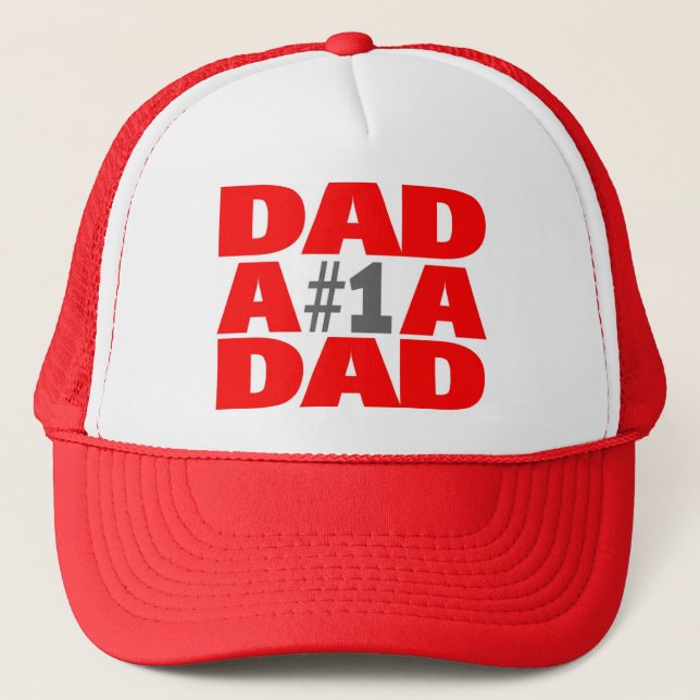 #1 Dad Trucker Hat (Front)