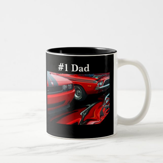 #1 Dad Two-Tone Coffee Mug (Right)
