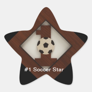 #1 Diamond Soccer Star Sticker