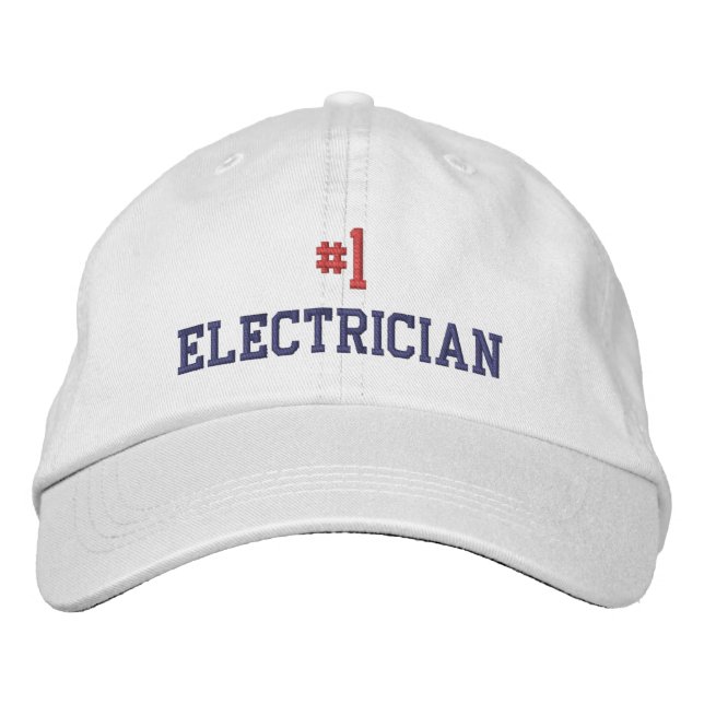 #1 ELECTRICIAN HAT BY LBI APPAREL (Front)