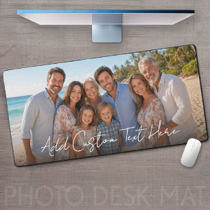 1 Full Photo and Text - Horizontal Landscape Desk Mat