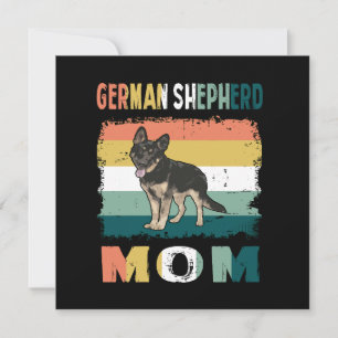 1 German Shepherd Mom Invitation
