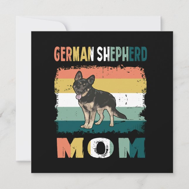 1 German Shepherd Mom Invitation (Front)