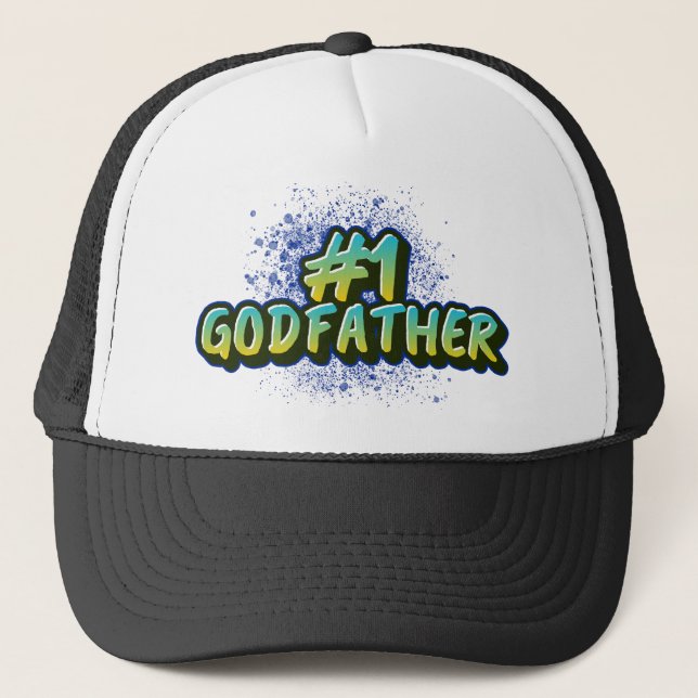 #1 GODFATHER GRAFFITI INSPIRED TRUCKER HAT (Front)