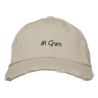 #1 Gram Embroidered Custom Cap