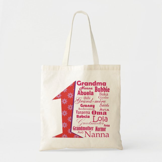 #1 Grandmother Tote Bag (Front)