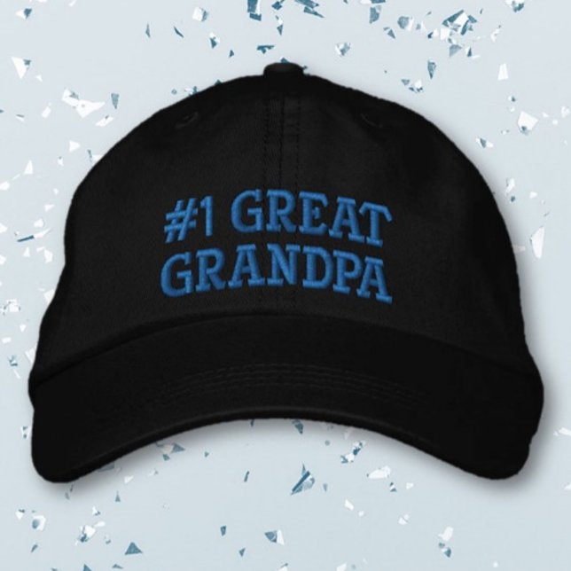 #1 Great Grandpa embroidered cap (Creator Uploaded)