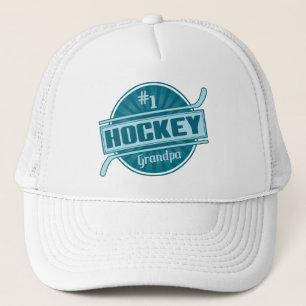 #1 Hockey Grandpa Trucker Hat
