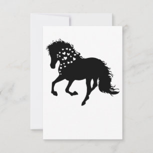 1- Horse Shirt, Horse Lover Tee, Girls Horse Thank You Card