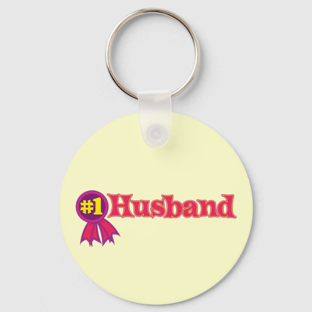 #1 Husband Keychain (Front)