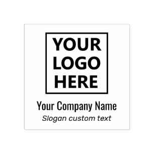 1 Image 2 Texts Your Logo Here Company Name Slogan Rubber Stamp
