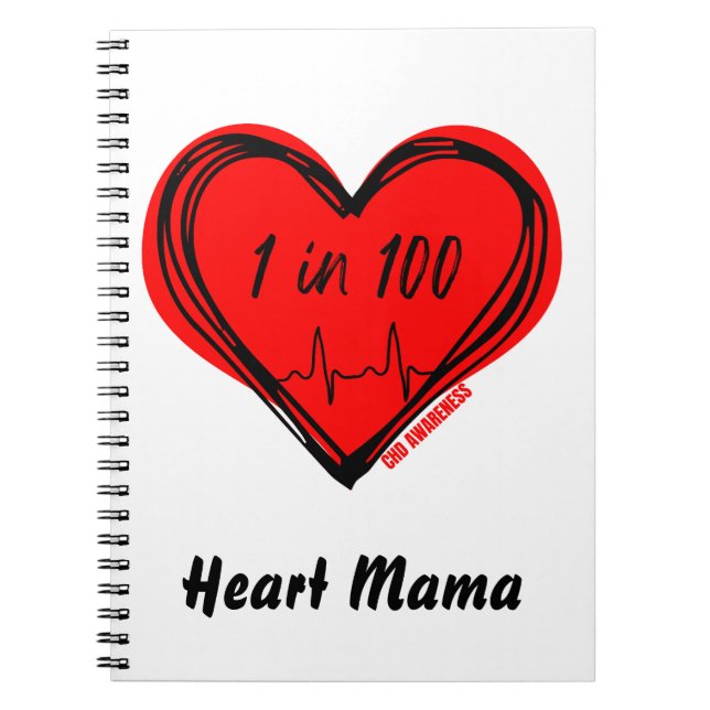 1 in 100 CHD Awareness Notebook (Front)