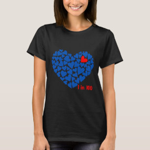 1 In 100 Congenital Heart Disease Awareness Chd Ou T-Shirt