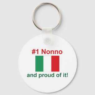 #1 Italian Nonno Keychain