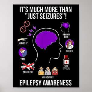 1 Its Much More Than Just Seizures Epilepsy Awaren Poster