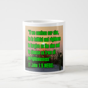 1 John 1:9 Mug WEBU