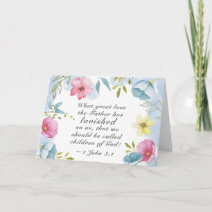 1 John 3:1 Great love the Father lavished on us Card