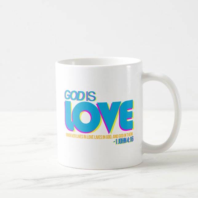 1 John 4:16 Coffee Mug (Right)