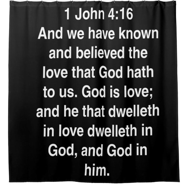 1 John 4 16 God Is Love Bible Verse (Front)