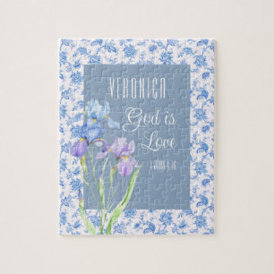 1 John 4:16 God Is Love – Personalized Christian Jigsaw Puzzle