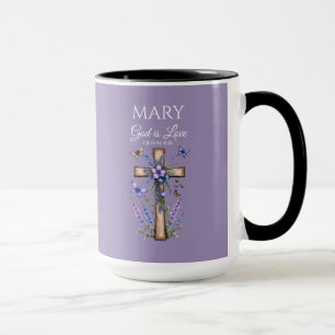 1 John 4:16 God Is Love – Personalized Christian Mug