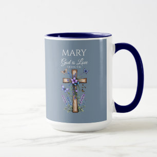 1 John 4:16 God Is Love – Personalized Christian Mug