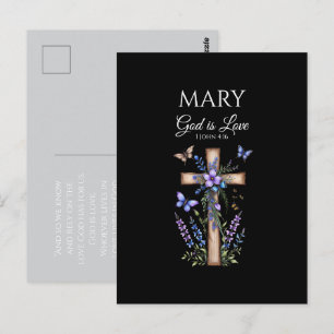 1 John 4:16 God Is Love – Personalized Christian Postcard