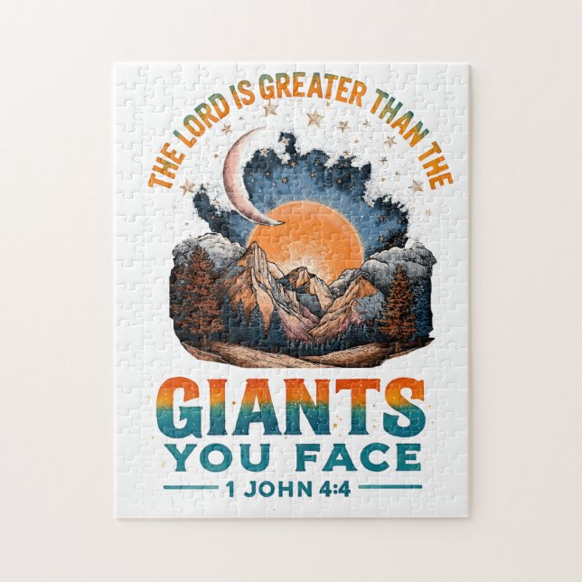 1 John 4:4  Jigsaw Puzzle (Vertical)