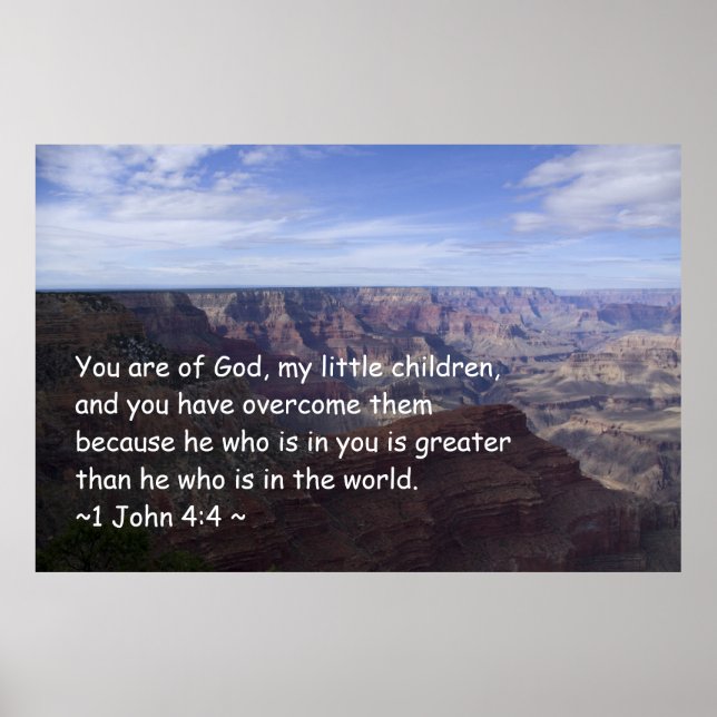 1 John 4:4 Poster (Front)