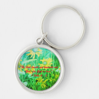 1 John 4:8 "---for God is love." Bible truths  Key Keychain