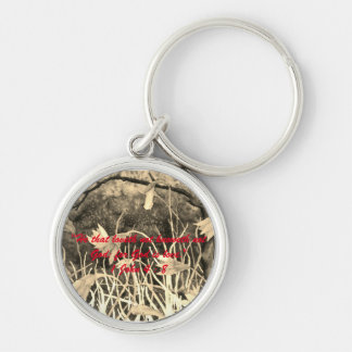 1 John 4:8 "---for God is love." Bible truths  Key Keychain