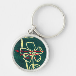 1 John 4:8 "---for God is love." Bible truths Key Keychain