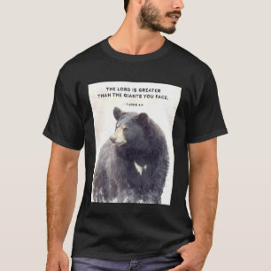 1 John 4 Christian Quote - The Lord is Greater T-Shirt