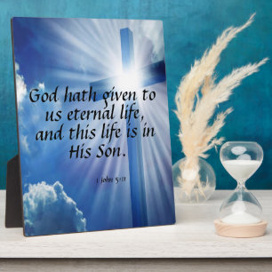 1 John 5:11 Plaque