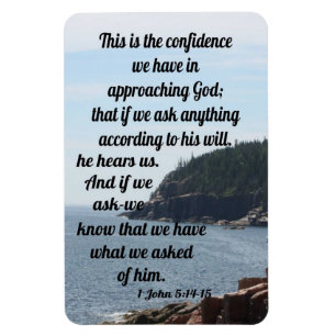 1 John 5:14-15 Magnet
