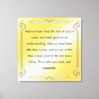 1 John 5:20 Canvas Print