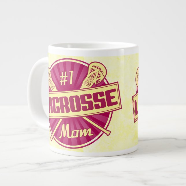 #1 Lacrosse Mom Jumbo Mug (Front Left)
