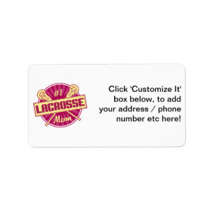 #1 Lacrosse Mom Label