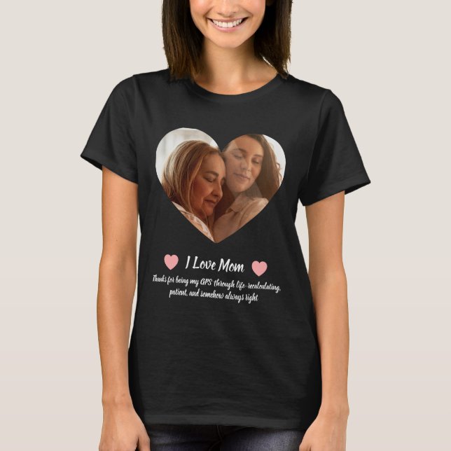 1 Large Image Personalized T-shirt Mother's Day (Devant)