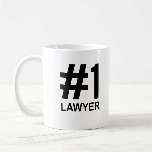 #1 Lawyer Mug - Number One - coffee mugs (Left)