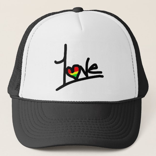 1 Love Trucker Hat (Front)